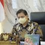 Menteri Koordinator Bidang perekonian Airlangga Hartato ketika memberikan sambutan berdirinya Monash University Australia