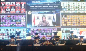 Sebanyak 3.645 mahasiswa baru Universitas Pasundan (Unpas) mengikuti acara PKKMB 2021/2022 pada Sabtu (2/10/2021) yang digelar secara "hybrid" (gabungan daring dan luring) di Bandung. (ANTARA/HO-Humas Unpas)