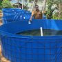 Keramba Jaring Darat untuk menggantikan Keramba Jaring Darat milik petambak ikan di KBB