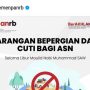 Screenshoot larangan bepergian dan cuti bagi ASN (ANTARA/Instgram/@kemenpanrb)
