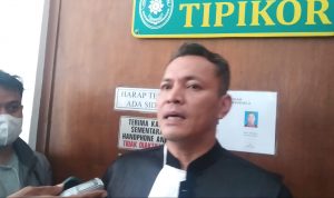 Penasehat hukum terdakwa Aa Umbara, Heri Gunawan. Senin (25/10). (Foto: Sandi Nugraha)
