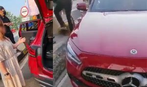 Wanita Pengedar Narkoba Tertangkap di Mobil Mewah