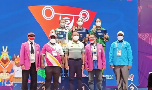 Jabar Tambah Emas Lagi di Kelas 64kg Angkat Besi PON Papua