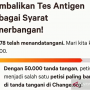 Petisi Penolakan Tes PCR Penerbangan Sukses Diteken 40.000 Lebih Orang