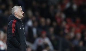 Manajer Manchester United Ole Gunnar Solskjaer dalam pertandingan melawan Liverpool di Old Trafford, Manchester, Inggris, 24 Oktober 2021. (REUTERS/PHIL NOBLE) pemain mu