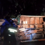 Kecelakaan Truk Terguling di Garawangi Kuningan, Solar Tumpah, Jalan ke Ciniru dan Hantara Ditutup
