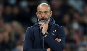 Ekspresi pelatih Spurs Nuno Espirito Santo usai timnya dikalahkan Manchester United di Liga Inggris pada 30 Oktober 2021. ANTARA/Reuters/MATTHEW CHILDS