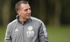 Manajer Leicester City Brendan Rodgers dalam salah satu sesi latihan bersama tim di Leicester City Training Ground, Loughborough, Inggris, pada 3 November 2021. ANTARA/REUTERS/Action Images/Andrew Boyers.