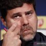 Manajer Paris Saint-Germain Mauricio Pochettino saat menghadiri jumpa pers di Stadion Parc des Princes, Paris, Prancis, Selasa (18/10/2021), sehari jelang menjamu RB Leipzig dalam laga lanjutan Grup A Liga Champions. (ANTARA/REUTERS/Benoit Tessier)