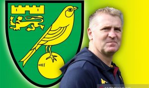 Dean Smith ditunjuk sebagai pelatih kepala baru Norwich City untuk mengarungi sisa musim Liga Inggris 2021/22. ANTARA/Gilang Galiartha.