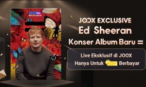 Ed Sheeran Akan Konser Live, Eksklusif di JOOX