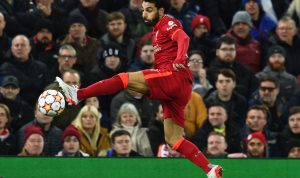 KEPUTUSAN PIALA FA: Ilustrasi penyerang Liverpool, Mohamed Salah berselebrasi. (@LFC/Twitter)