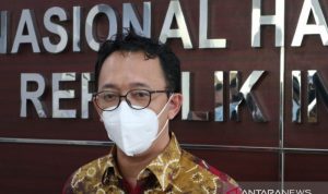 Koordinator Subkomisi Pemajuan HAM/Komisioner Pendidikan dan Penyuluhan Komnas HAM Beka Ulung Hapsara dalam rangka Festival HAM, di Jakarta, Senin (15/11/2021). ANTARA/HO-Humas Komnas HAM