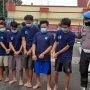 Lima pelaku pengeroyokan yang mengakibatkan korban tewas. (Yully S Yulianty/Jabar Ekspres)