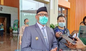 Wakil Bupati Bogor, Iwan Setiawan mengatakan anggaran untuk Pilbup 2024 akan secara bertahap., Kamis (25/11/2021). (ANTARA/M Fikri Setiawan)