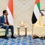Ilustrasi: Presiden Joko Widodo melakukan pembicaraan dengan Perdana Menteri dan Ruler atau Emir Dubai Sheikh Mohammed Bin Rashid Al Maktoum saat menyaksikan pertukaran sejumlah nota kesepahaman atau Memorandum of Understanding (MoU) di Dubai Exhibition Center, Uni Emirat Arab pada Kamis (4/11/2021). ANTARA/HO-Biro Pers Setpes/Laily Rachev/aa. (Handout Biro Pers Sekretariat Presiden/Laily Rache)