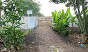 Lahan milik PT Timah TBK dilakukan pemagaran di Kampung Bengkong Kecamatan Mekarsari Kabupaten Bekasi