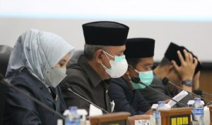 Pimpinan DPRD Jabar ketika melakukan pembahasan anggaran KUA PPAS 2022