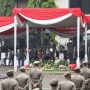 Situasi upacara Hari Pahlawan di Lapangan Pemkot Cimahi, Rabu (10/11)(Intan Aida/Jabar Ekspres)