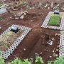 Hujan Deras, Puluhan Makam Pasien Covid-19 di TPU Cikadut Amblas