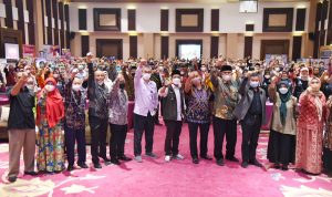 Dadang Supriatna di acara Festival Panen Hasil Belajar Program Guru Penggerak Angkatan 2 tahun 2021 di Sunshine Hotel, Soreang, Sabtu (13/11).