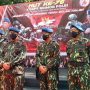 Kapolda Jabar, Irjen Pol Suntana (tengah) saat menyampaikan harapannya pada HUT Korps Brimob Polri ke-76 di Markas Brimob Jabar pada Minggu (14/11).