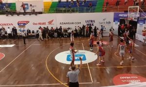 Final Honda DBL 2021 antara SMA Trimulya Bandung vs SMK BPK Cirebon. Kamis (18/11). (Sandi Nugraha/Jabar Ekspres)
