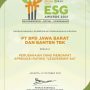 bank bjb Raih Leadership AA dalam ESG Disclosure Awards 2021