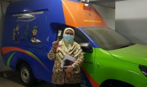 mobil perpustakaan keliling diskarpus depok