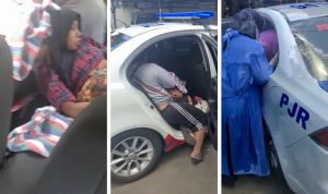 Hendak Pulang Kampung, Ibu Muda Melahirkan di Mobil PJR Tol Palikanci Tangkapan layar seorang ibu muda melahirkan darurat di mobil PJR Tol Palikanci. (radarcirebon.com)