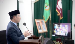 Gubernur Jawa Barat Ridwan Kamil saat menghadiri pelantikan pengurus Pergubi DPD Jabar di Gedung Sate belum lama ini