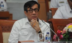Menteri Hukum dan Hak Asasi Manusia (Menkumham) Yasonna H Laoly. (ANTARA/ (HO-Humas Kemenkumham)