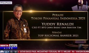 Direktur Utama bank bjb Raih Dinobatkan sebagai Top Regional Banker 2021