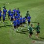 Pemain Timnas Indonesia berlatih di Lapangan B, Senayan, Jakarta, Selasa (9/11/2021). Timnas Indonesia akan melaksanakan pemusatan latihan di Turki sebagai persiapan menghadapi piala AFF 2020 pada 5 Desember 2021 - 1 Januari 2022. ANTARA FOTO/Akbar Nugroho Gumay/aww.