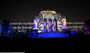 Keren! 3 Seniman Asal Indonesia Juara Tokyo Light Festival 2021 Pertunjukan seni pada Tokyo Light Festival 2021. (ANTARA/HO-KBRI TOKYO)