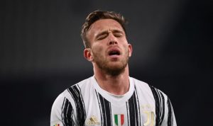 Gelandang Juventus asal Brazil, Arthur Melo saat bermain di Coppa Italia lawan Genoa pada 13 Januari 2021. ANTARA/AFP/MARCO BERTORELLO.