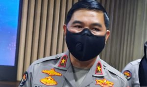 Kepala Bagian Penerangan Umum (Kabagpenum) Divisi Humas Polri Brigjen Pol Ahmad Ramadhan, Jumat (31/12/2021). (ANTARA/Laily Rahmawaty)