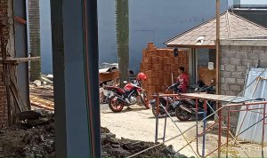 Lokasi kejadia tewasnya dua pekerja proyek pembangunan Gedung Yogya Departement Store jalan Mekarwangi Kota Bandung