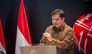 Airlangga Hartarto Sebut IHSG Meningkat dan Nilai Tukar Rupiah Kembali di Masa Pra Pandemi Menko Airlangga Hartarto ketika menghadiri acara ISHG.