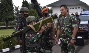 Panglima TNI Jendral andika Perkasa ketika melakukan kunjungan kerja ke Markas Kohanudnas