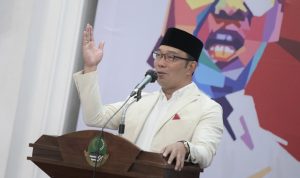 Ridwan Kamil ketika menghadiri undangan Munas Persatuan Alumni GMNI di Kota Bandung