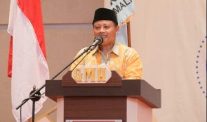 Wakil Gubernur Jawa Barat ketika memberikan sambutan pada Rapat Kerja KNPI Kota Tasikmalaya mengenai Tantangan pemuda ke depan