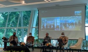 Ini Alasan Indonesia Tak Undang Myanmar dalam Bali Democracy Forum "Media gathering" dengan para eselon I Kementerian Luar Negeri RI di Jakarta, Senin (6/12/2021). (ANTARA/Yashinta Difa)