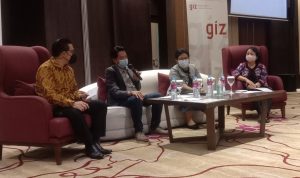 Konferensi pers peluncur CLSI yang diselenggarakan oleh GIZ Indonesia. Selasa (7/12). (Foto: Sandi Nugraha/Jabar Ekspres)