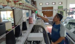 Sentra Rajut Binong Jati Bandung Berkembang, Kini Produksinya Sudah Pakai Mesin Modern Sentra Rajut Binong