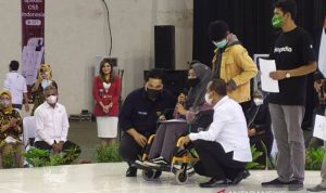 Pelaku UMKM Disabilitas di Cimahi Dapat Investor Erick Thohir