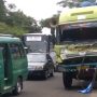 Diduga Rem Blong, Truk Mundur di Tanjakan Nagrog Hingga Tabrakan Beruntun
