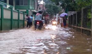 Wilayah Desa Cileles, Kecamatan Jatinangor, Kabupaten Bandung yang dilanda musibah banjir akibat proyek Tol Cisundawu. (Jabar Ekspres)