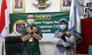 Kepala Disrumkim Kota Depok, Dudi Mi'raz (kiri), (Diskominfo).