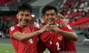 Witan bawa Indonesia ungguli Singapura 1-0 di babak pertama Piala AFF 2020. (Foto: Antara)